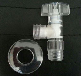 汇源水暖器材厂产品解析 塑料聚碳透明角阀与带装饰圈八字阀